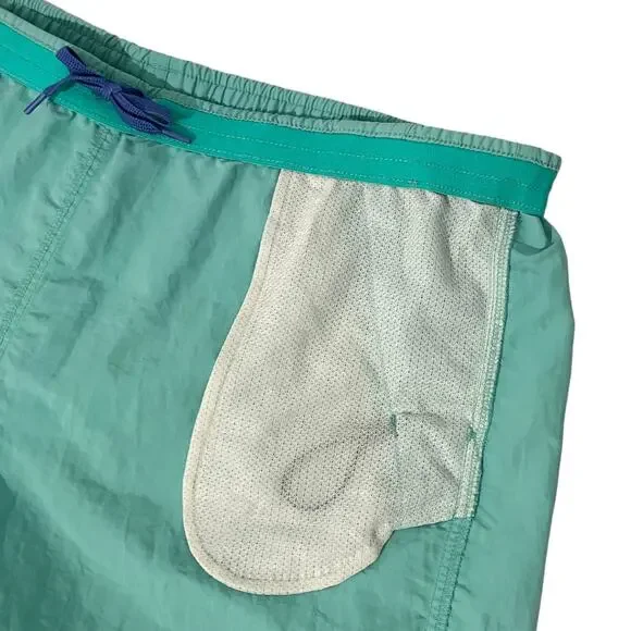 Patagonia Baggies In Fresh Teal Lightweight Water Repellent Relaxed Fit Size XL - Picture 6 of 8